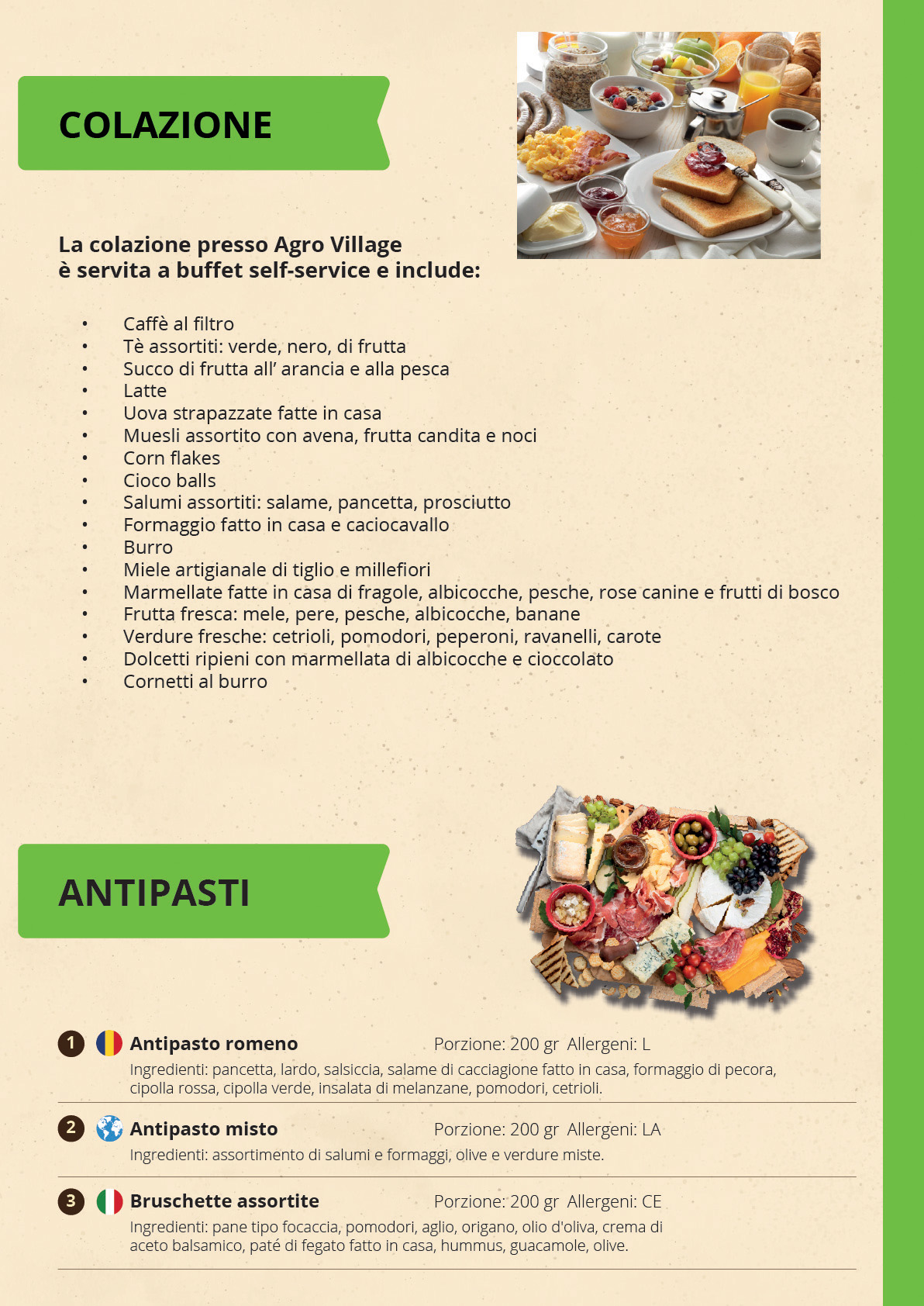 MENU GRUPPI TEAMBUILDING & EVENTI